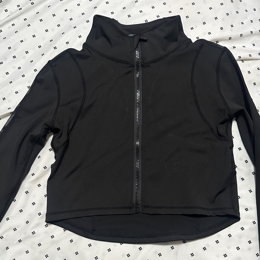 Black Women's Zip-Up Tracksuit jacket